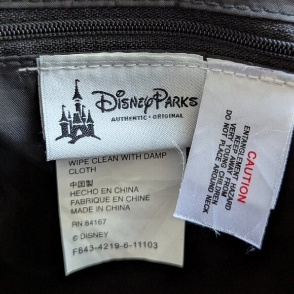 Walt Disney World Backpack Embroidered Rucksack Drawstring Black - Picture 4 of 6